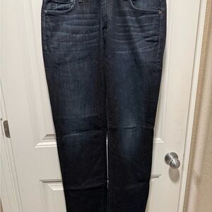 7 For All Mankind Men's Deep Indigo Straight Jeans